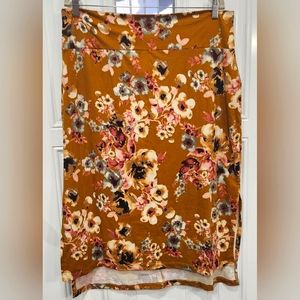 Piphany (formerly Honey & Lace) mustard yellow floral skirt women's size…